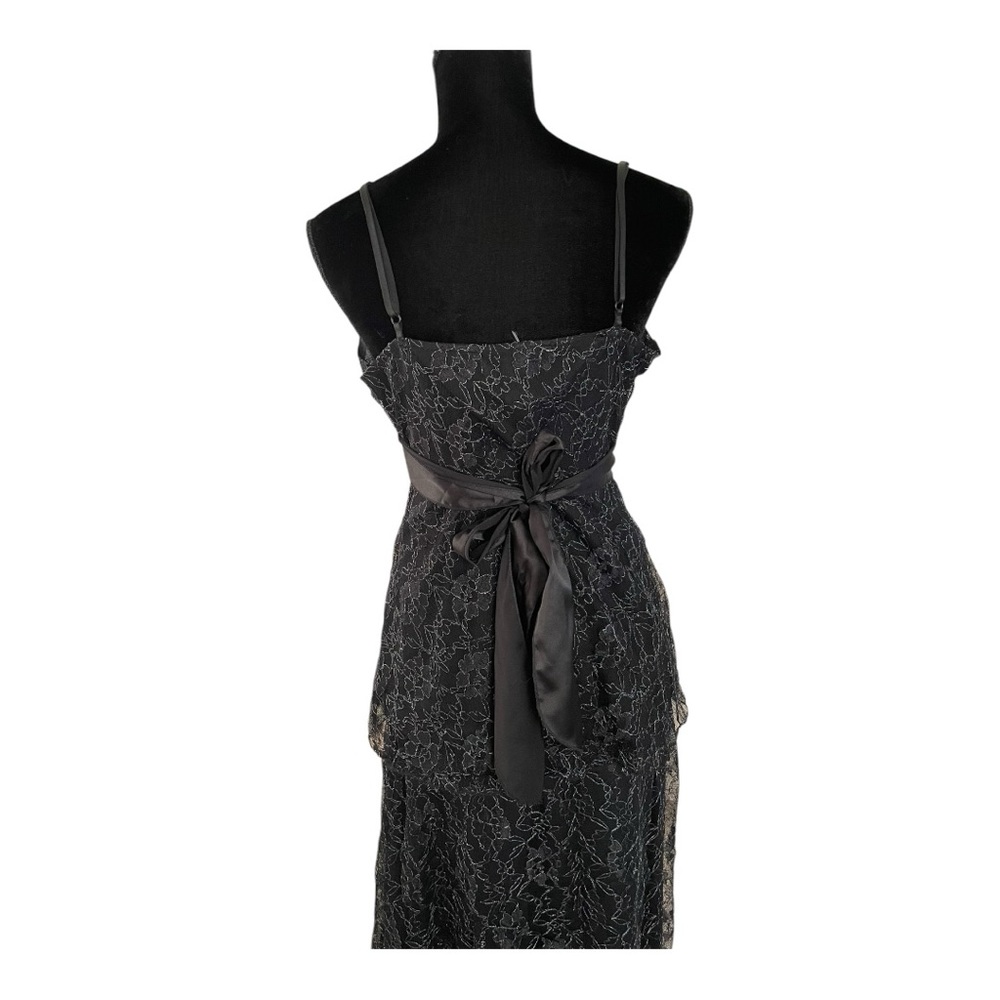 Papillon women’s vintage retro two-piece babydoll tank midi lace full skirt M - Picture 7 of 9